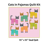**NEW** Cats in Pyjamas by Elizabeth Hartman - Lap Quilt Kit