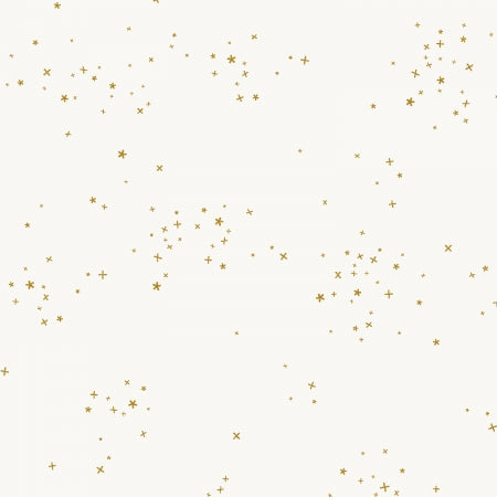 Cotton and Steel Freckles - Cloud White Metallic