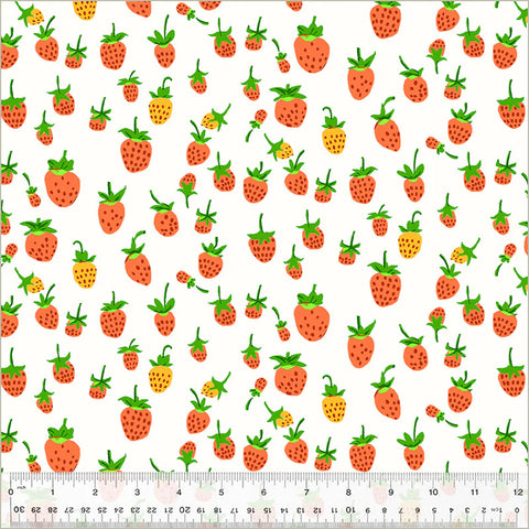 Heather Ross - Studio Edit - Strawberries White
