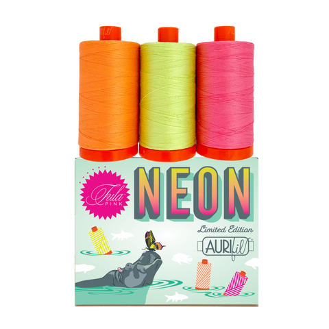 Tula Pink NEON Aurifil Thread Set - NEW!
