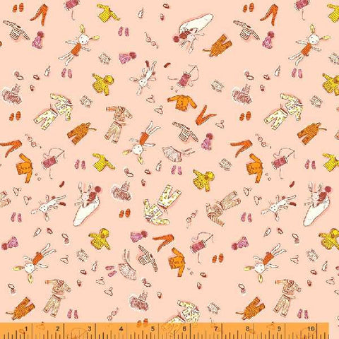 Heather Ross - Lucky Rabbit - Doll Clothes Pink