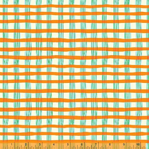 Heather Ross - Lucky Rabbit - Pleated Plaid Orange