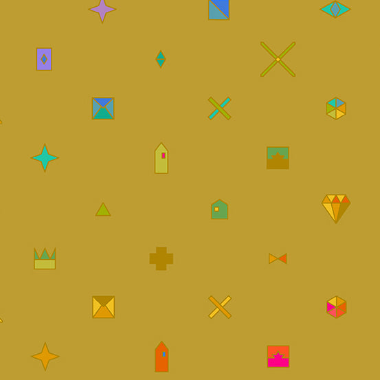 Alison Glass Sun Print 2021 for Andover - Trinket Honey Bee