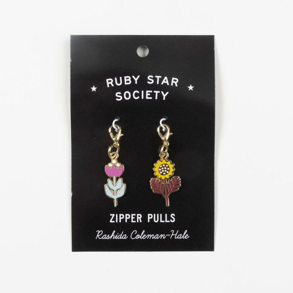 Ruby Star Society Zipper Pulls - Rashida Flowers