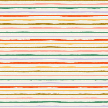 Rifle Paper Co - Orchard Garden party - Holiday Stripe Cream Multi Metallic