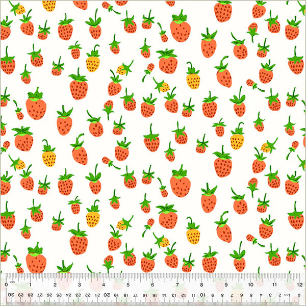 Heather Ross - Studio Edit - Strawberries White