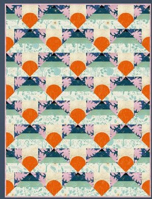 Colorful Horizon Quilt Pattern, Quilt Tutorials