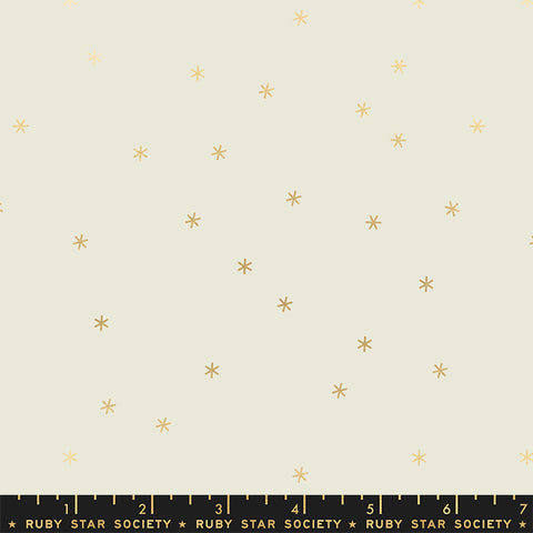 modern metallic spark blender quilting fabric with scattered stars