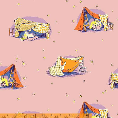 Heather Ross - Lucky Rabbit - Quilt Tent Lilac