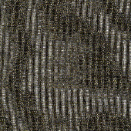 Essex Yarn Dyed Linen - METALLIC Black - Robert Kaufman